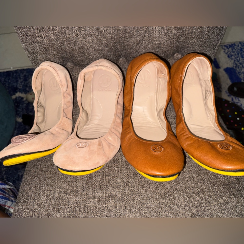 💞LAST CALL. MOVING SOON 💞 April Miller Perfect leather Ballet flats- 2 pairs 💕